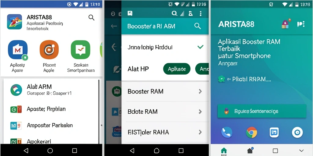 Antarmuka aplikasi ARISTA88 yang user-friendly dan fungsional.