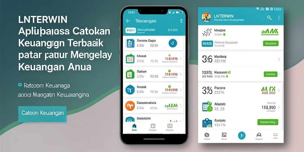 Tampilan antarmuka LNTERWIN untuk mencatat keuangan dengan mudah.
