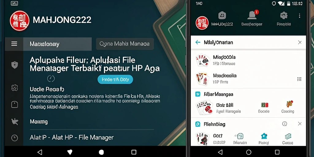 Antarmuka aplikasi MAHJONG222 yang user-friendly untuk pengelolaan file.