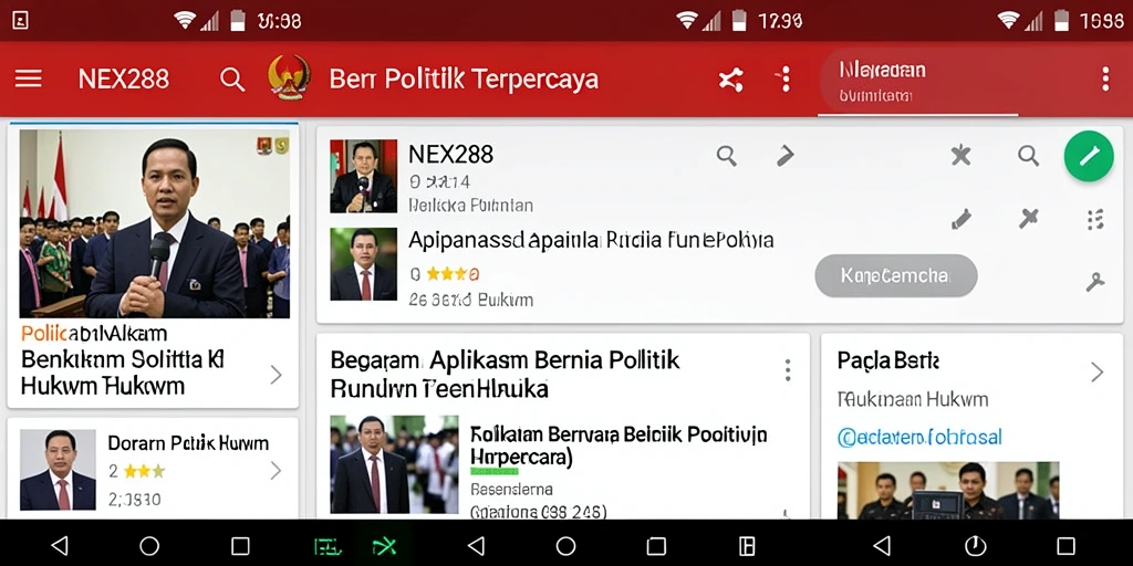 Tampilan antarmuka NEX288 yang informatif dan user-friendly.