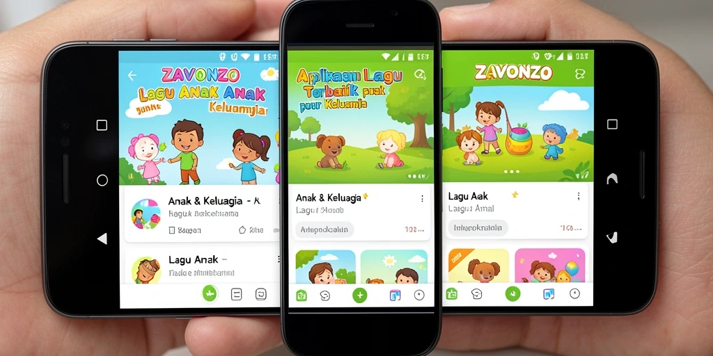 Antarmuka ZAVONZO yang interaktif dan ramah anak.